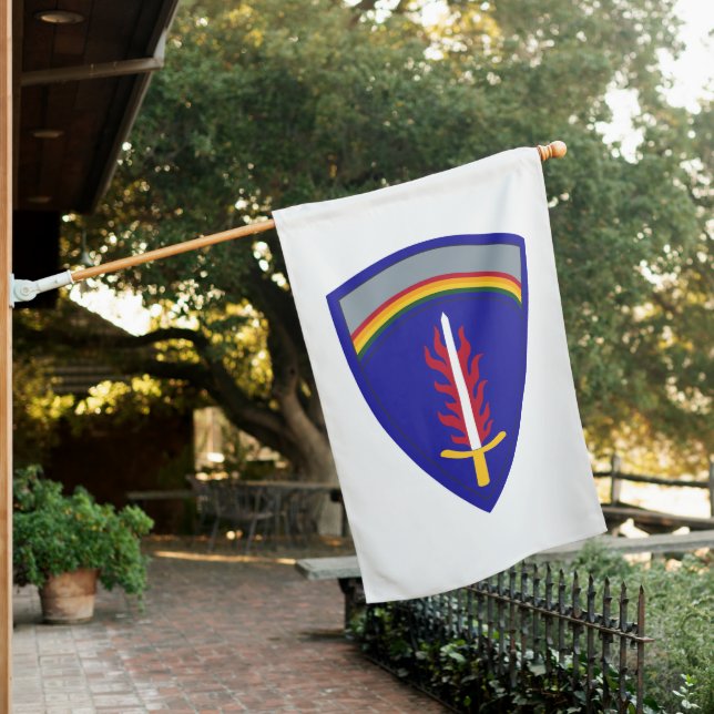 Army Europe USAREUR House Flag (In SItu)