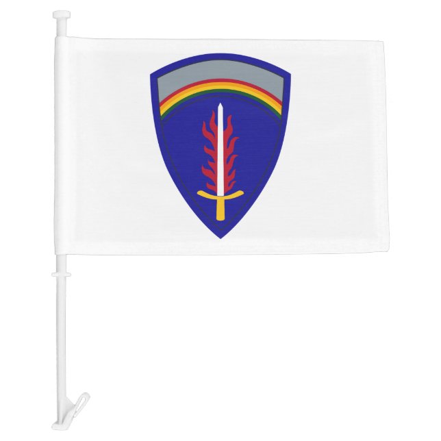 Army Europe USAREUR Insignia Car Flag (Front)