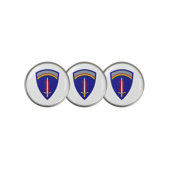 Army Europe USAREUR Insignia Golf Ball Marker (3 Up)