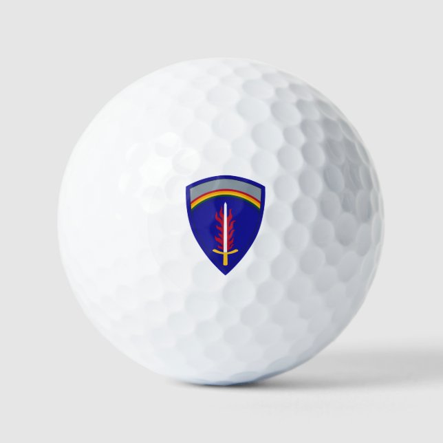 Army Europe USAREUR Insignia Golf Balls (Front)