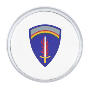 Army Europe USAREUR Silver Finish Lapel Pin