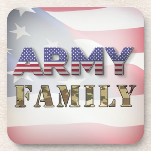 Army Family Beverage Coaster