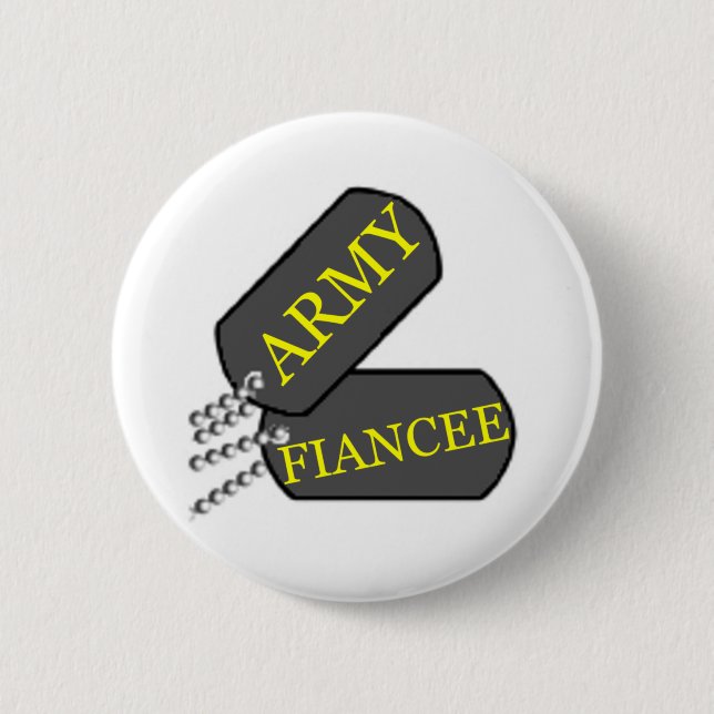 Army Fiancee 2 Pinback Button (Front)