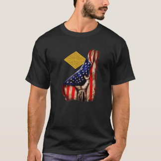 Army Finance Corps Branch American Flag T-Shirt
