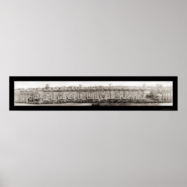 Army First Division KY Photo 1920 Poster (Front)