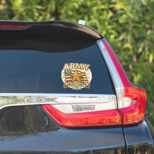 Army Flag Shield Sticker