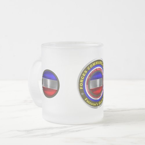 Army Forces Command FORSCOM   Frosted Glass Coffee Mug