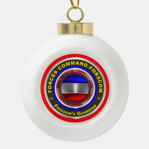 Army Forces Command_FORSCOM Keepsake Ceramic Ball Christmas Ornament