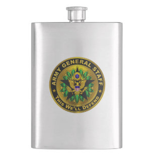 Army General Staff Badge  Flask