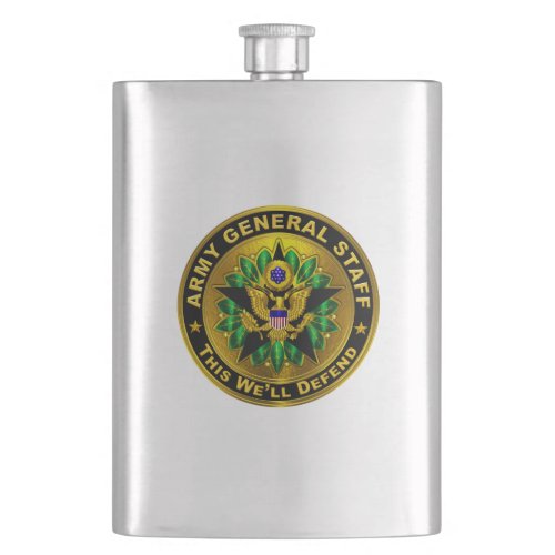 Army General Staff Badge  Flask