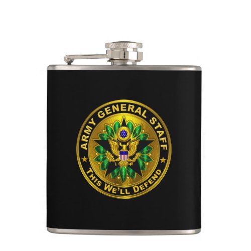 Army General Staff Badge  Flask