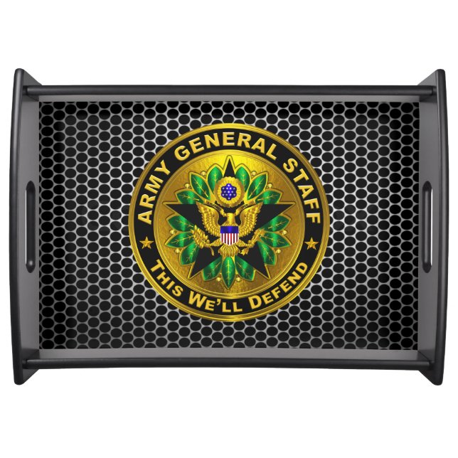 Army General Staff Badge  Serving Tray (Front)