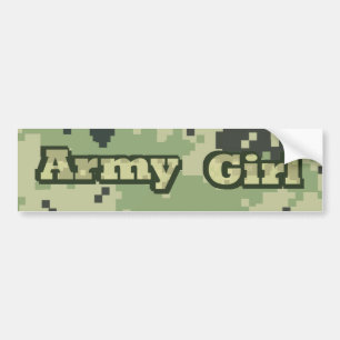 Army Girl Bumper Sticker