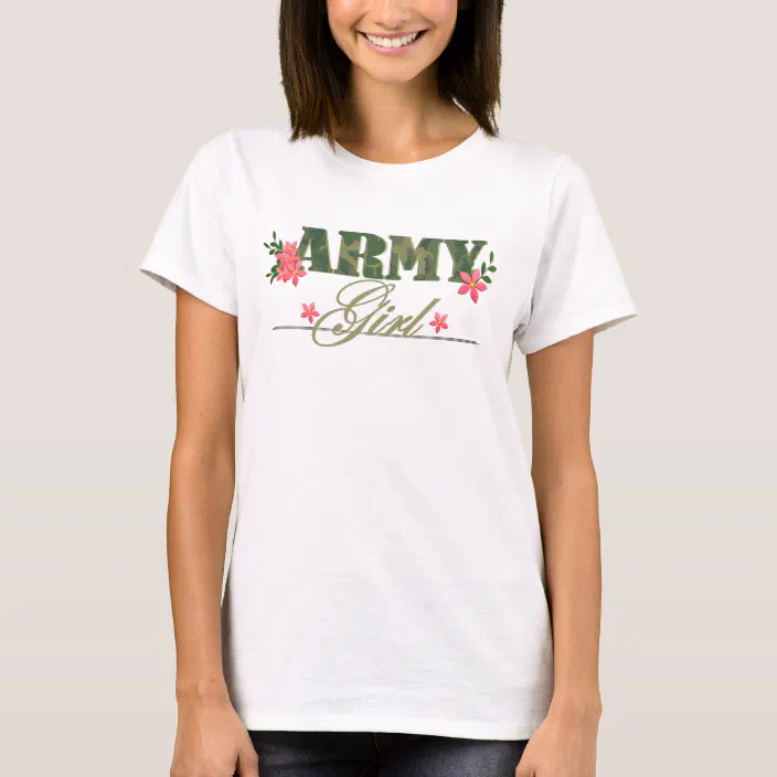 Army Girl T-Shirt | Zazzle.com