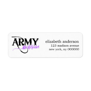 Army Girlfriend Address Labels