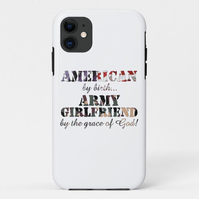 Army Girlfriend Grace of God Case-Mate iPhone Case (Back)