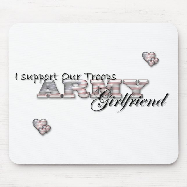 Army Girlfriend-Mousepad Mouse Pad (Front)
