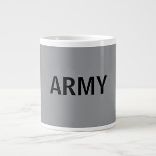 Army gray giant coffee mug