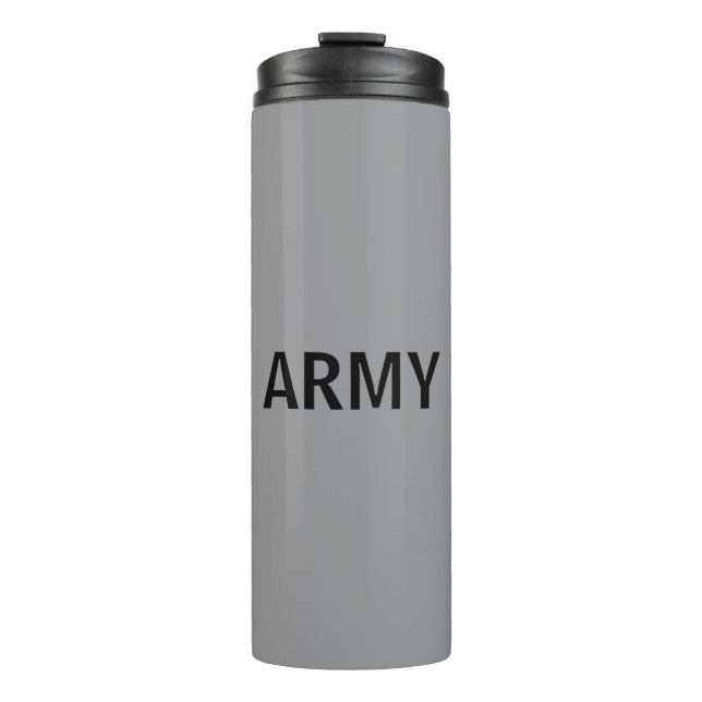Army gray thermal tumbler (Front)