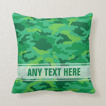 Army Green Camo Camouflage #3 Pillow Pillows by TheArtOfPamela at Zazzle