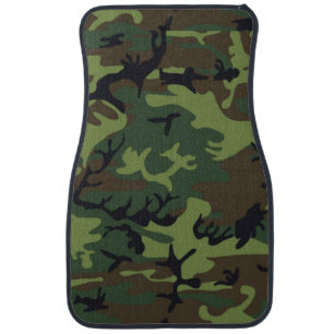 Army Green Camo Car Floor Mat