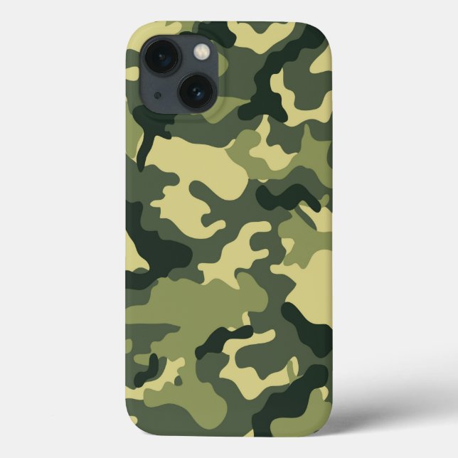 Army Green Camouflage Pattern Case-Mate iPhone Case (Back)