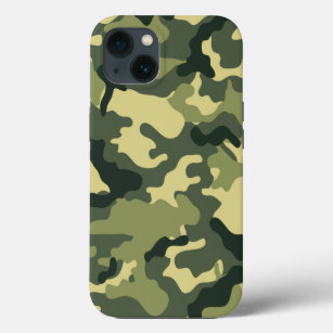 Army Green Camouflage Pattern iPhone 13 Case