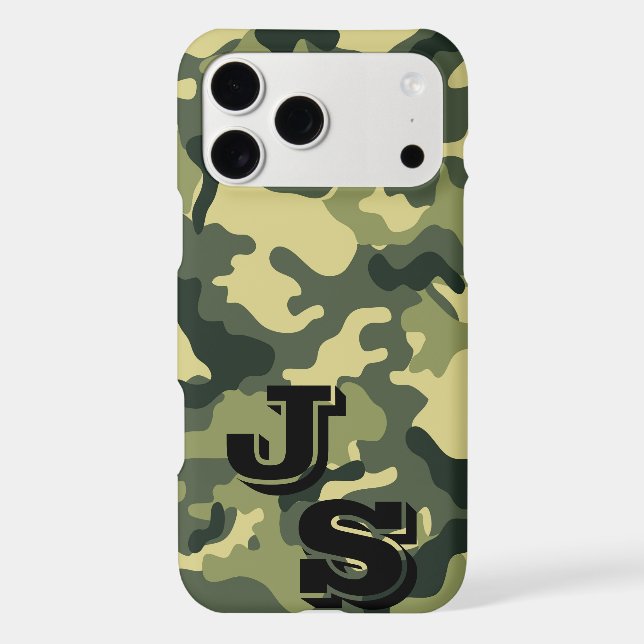 Army Green Camouflage Pattern  iPhone 11 Pro Max C Case (Back)