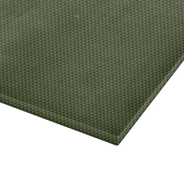 Army Green Carbon Fiber Print Cutting Board (Corner)