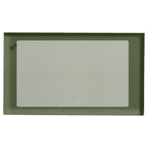 Army Green Carbon Fiber Print Table Number Holder