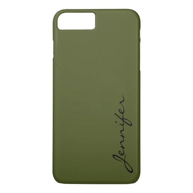 Army green color background Case-Mate iPhone case (Back)