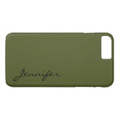 Army green color background Case-Mate iPhone case (Back (Horizontal))