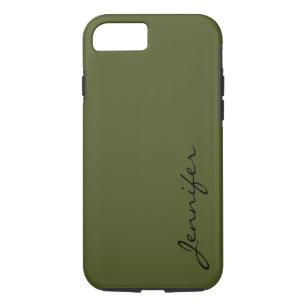 Army green color background iPhone 8/7 case