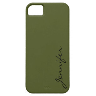 Army green color background iPhone SE/5/5s case