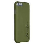 Army green color background Case-Mate iPhone case (Back/Right)