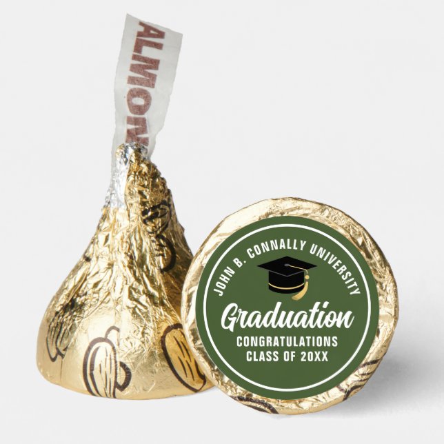 Army Green Custom Military Graduation Party Hershey®'s Kisses® (Front)