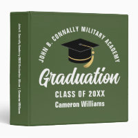 Army Green Custom Military Graduation Photo Album