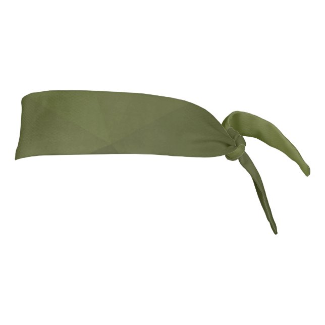 Army green dark gradient geometric mesh pattern tie headband (Rotate 90)
