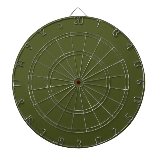 Army Green Dartboard with Darts (Front)