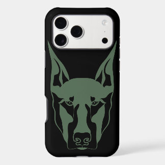Army green Doberman iPhone 17 Pro Max Case