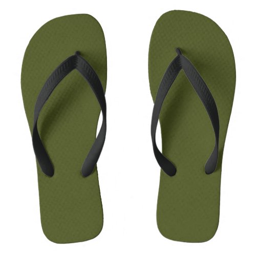 Army Green Flip Flops