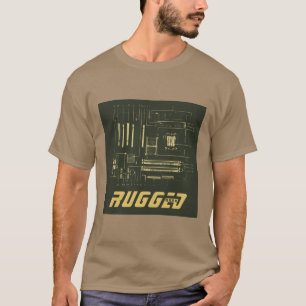 army green gold Rugged Geek   Circuit Board   Tech T-Shirt