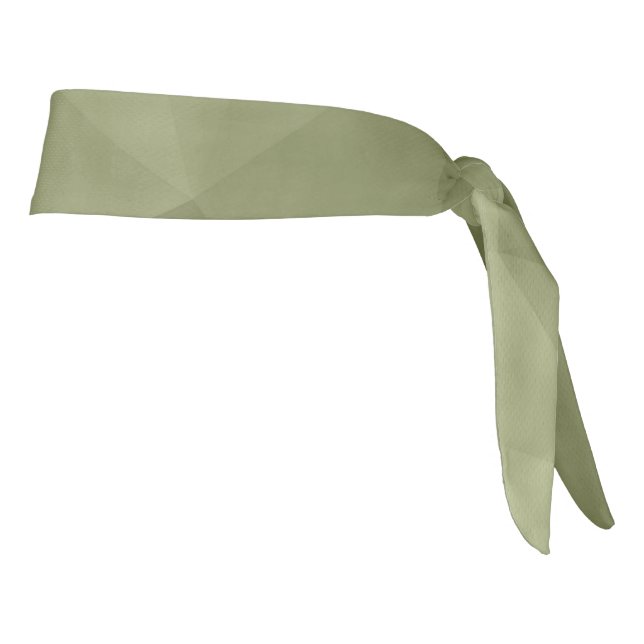 Army green gradient geometric mesh pattern tie headband (Rotate 90)