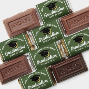 Army Green Graduate Custom Graduation Party Hershey's Miniatures