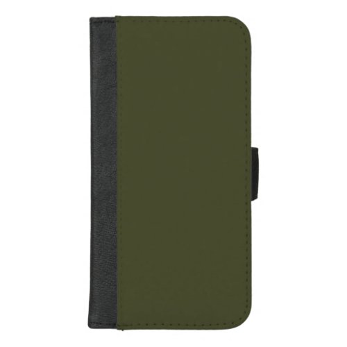 Army Green iPhone 87 Plus Wallet Case