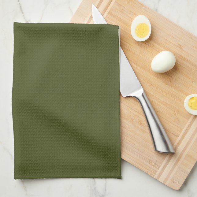 Army Green Kitchen Towel (Quarter Fold)