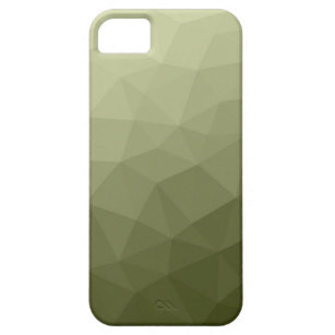 Army  green light gradient geometric mesh pattern iPhone SE/5/5s case