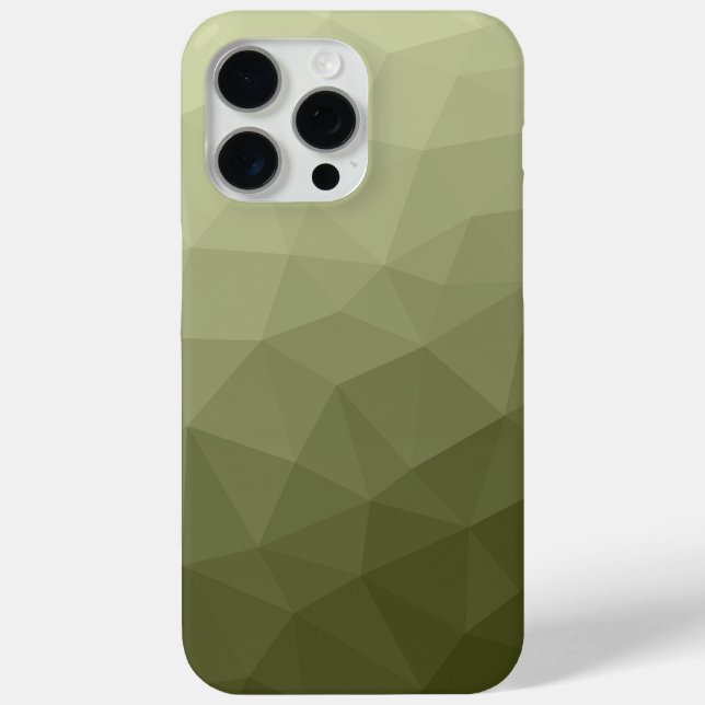 Army  green light gradient geometric mesh pattern Case-Mate iPhone case (Back)