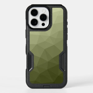Army green light gradient geometric mesh pattern iPhone 16 pro max case