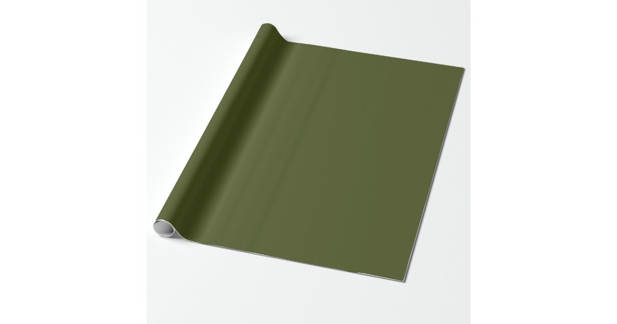 Army Green Matte Wrapping Paper